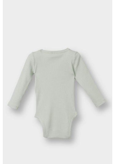 Defacto Erkek Bebek Yenidoğan Fitilli Kaşkorse 2li Uzun Kollu Çıtçıtlı Body F4653a525auer233 Ekru