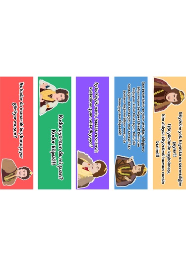 5 Adet Prens Kitap Ayracı 155x45 Mm