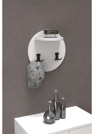 Askılık Duvar Elbise Askılığı Portmanto Üstü Byaz Diğer