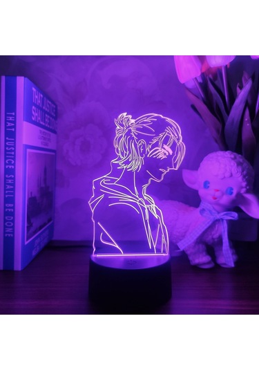 Neevoyu Anime Desenli Dokunmatik Gece Lambası - Akıllı Fonksiyonlu Kişisel Aydınlatma Diğer