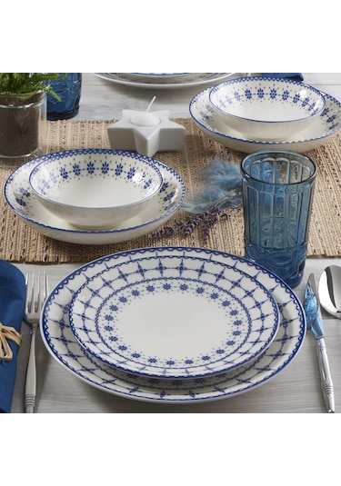 GÜRAL ATİNA 24 PARÇA 6 KİŞİLİK BONE YEMEK TAKIMI - 1614
