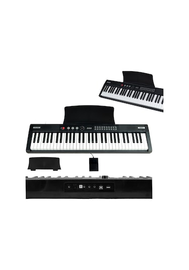 Midex PS4000BK Tuş Hassasiyetli 61 Tuşlu Org Bluetooth USB Midi (Sustain Pedalı Çanta)