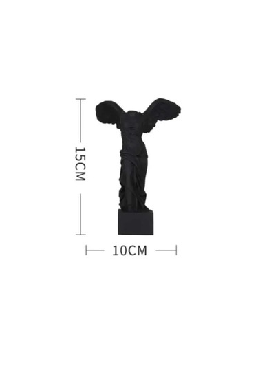 Polyester Başsız Melek Dekoratif Heykel Biblo