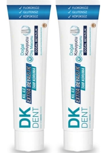 Dermokil Dk Dent Klasik Florürsüz Diş Macunu 2 x 75 ML
