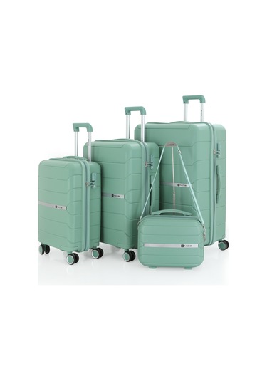 Mçs Polipropilen 4lü Valiz Seti V366 S21sy1000048-set 10426 Su Yeşili
