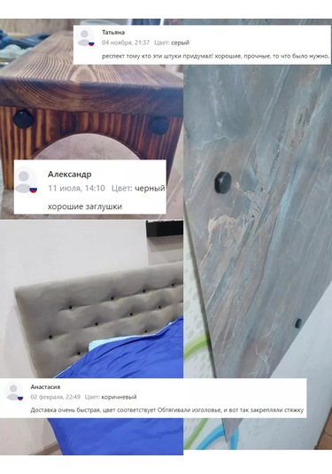 Frıends Company Mobilya Plastik Vida Kapakları 176285587 Siyah