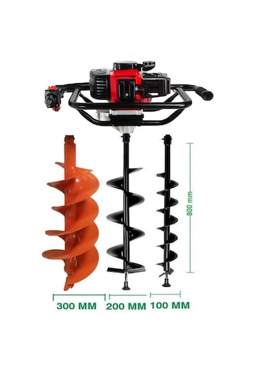 Gardenpro Tkdz-03/52 Toprak Burgu Makinası Set-2