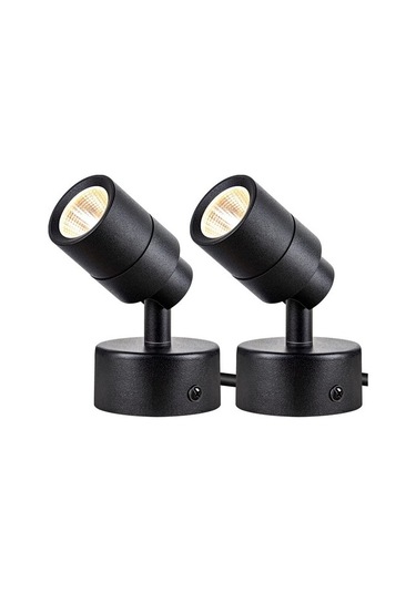 Szypzstore 2 Paket Led Spot Işık Iç Mekan, 3w Yukarı Işık Iç Mekan Zemin Spot Işığı, 3000k Uplight Iç Mekan Vurgulu Aydınlatma Abd Tak Cn35kt Beyaz