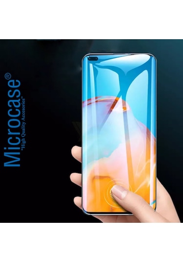 Microcase Huawei P40 Pro Full Koruma Curved 3D Pet Film
