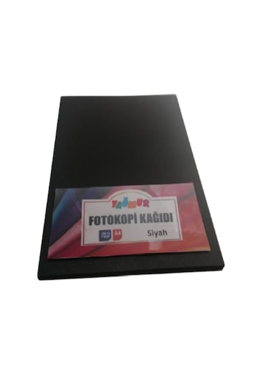 A4 Renkli Fotokopi Kağıdı Siyah 100 Lü Paket