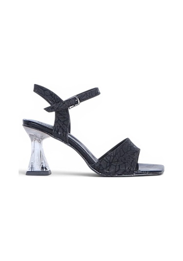 Ayakcenter Byn Ayışığı By41 Siyah 10cm Kadın Topuklu Sandalet