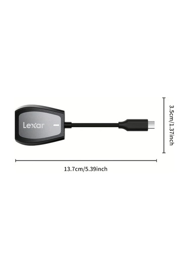 Elmpaly Lexar  Micro Usb 3.2 Type C Sd Micro Sd Tf Otg Kart Okuyucu Siyah