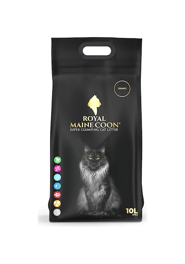 Royal Maine Coon Portakal Kokulu Perlit Kedi Kumu 10 L