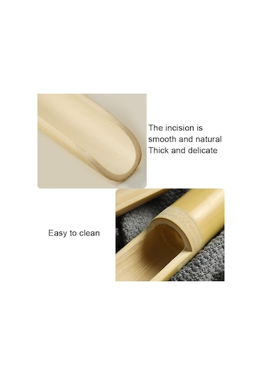 Sones Karides Kaşık Bambu Tüp Sıcak Tencere Restoran Tabağı, Boyut: 3x23x15cm