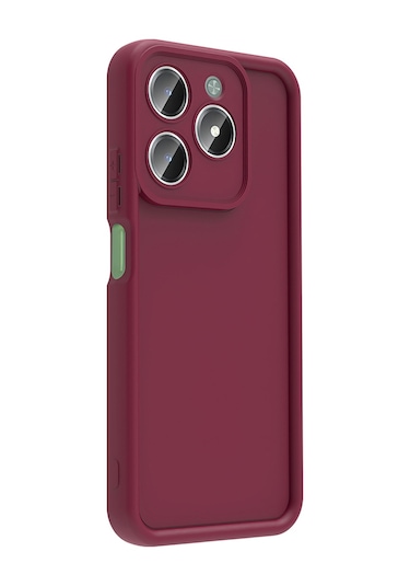 Biriva Home Realme C61 Kılıf Kamera Korumalı Ananas Kapak - Koyu Yeşil Koyu Yeşil