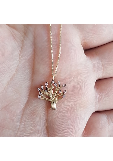 Altın Dilek Ağacı Kolye As1051Klt2 Altınsepeti