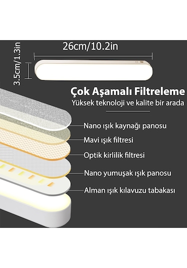 Kumandalı Masa Lambası Gece Lambası 3 Farklı Işık Seçeneği