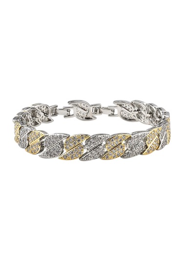 Gold-silver Taşlı Bileklik Çok Renkli