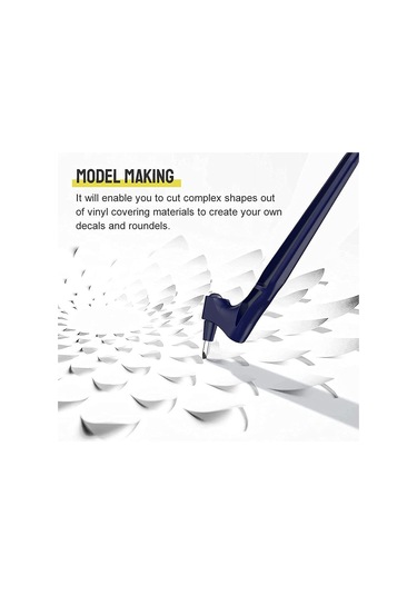 Teltree 360 Derece Dönen El Tipi Kesim Oymak Bıçağı Seti - Çelik Uç, 15 /30 /45 Bıçak Uçları Ve Oymak Tahtası İçeren Sağlam Karton Kesici Yeşil