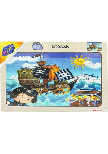53-54-55-56 Ahşap Eğit.Puzzle Korsan
