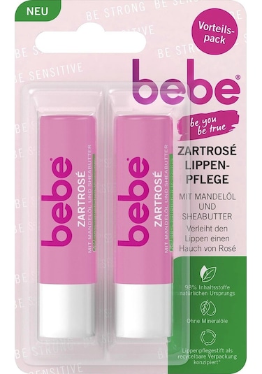 Bebe Zartpflege Hassas Çocuk Dudak Bakım Balsamı 2'li - Doğal Gül