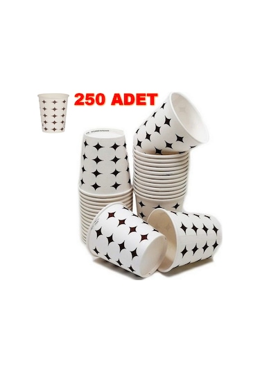 250 Adet Karton Bardak 7 Oz Kullan At Karton Bardak Kağıt Bardak