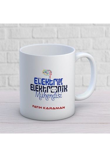 Kişiye Özel Elektrik Elektronik Mühendisi Kupa Bardak Çok Renkli