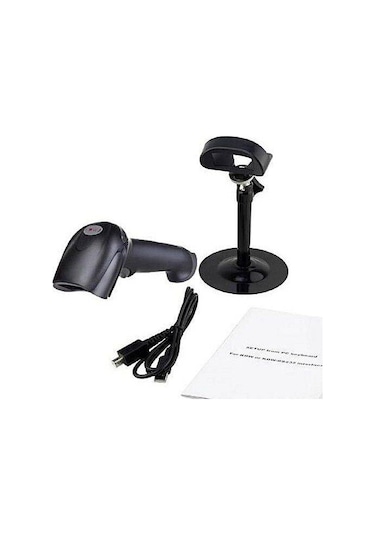 Netum Nt F-16 Usb 2D Qr Kod Karekod Barkod Okuyucu Standlı Ayaklı
