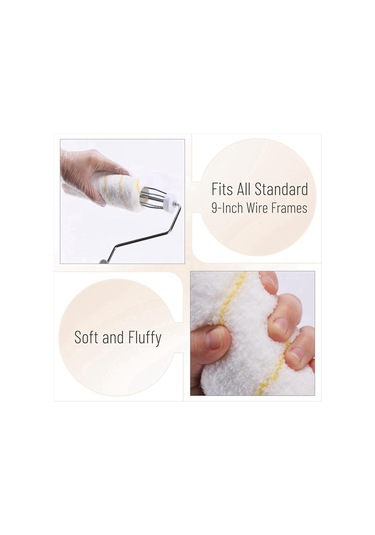 Xurunkeji İnç Boya Rulosu Seti Rulo Duvar Boyama Boya Fırçası Tepsili Boya Fırçası Aracı