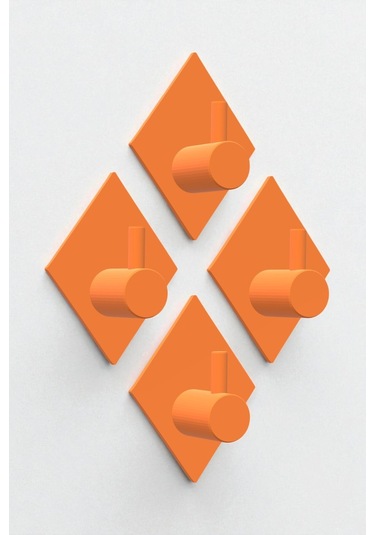 4'lü Askılık Havlu Askısı, Bornoz Askısı, Kapı Arkası, Duvara Monte, Dayanıklı Malzeme, Siyah 87 Siyah