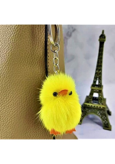 Sarı Civciv Peluş Anahtarlık Çanta Aksesuarı Süs