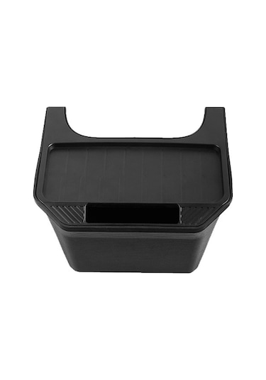 Tesla Model Y İçin Çöp Kutusu Aksesuarları Arka Orta Konsol Saklama Kutusu Düzenleyici Siyah