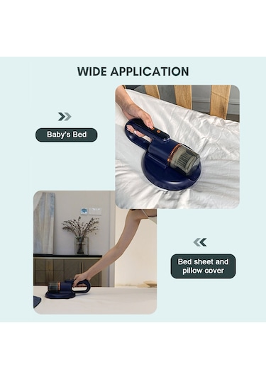 Reedark Toz Akarı Temizleyici 5000pa Emiş Gücü Hepa Filtreli Kablosuz Yatak Şiltesi Vakum Makinesi