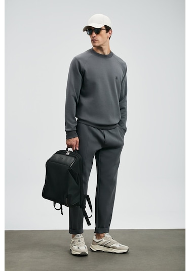 Lufian Erkek Rex Eşofman Altı 112050075 Koyu Gri Koyu Gri