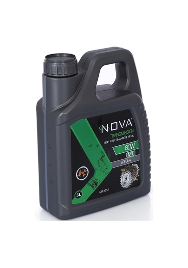 Nova 80W Dişli Yağı Apı GL-4 Şanzıman Diferansiyel Yağ 3 L