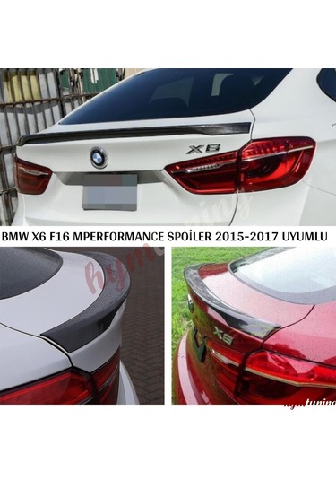BMW F16 X6 Performance Spoiler, PİANO BACK BOYALI, 2014 Sonrası
