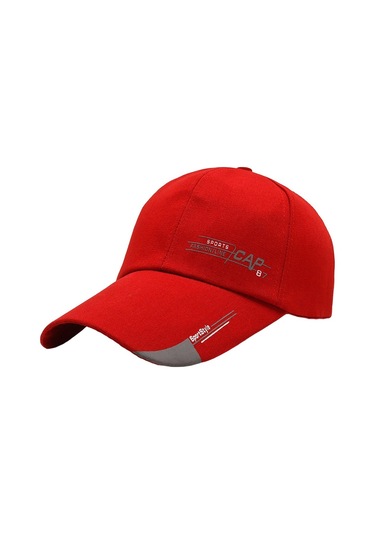 Erkekler İçin Ayarlanabilir Beyzbol Şapkası, Golf Ve Koşu Sporlarına Uygun Rahat Kullanımlı Beyzbol Kaskı, Açık Kırmızı Renkli Outdoor Spor Başlığı Kırmızı