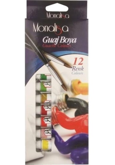 Südor Mona Lisa Guaj Boya 12 Renk X 12 Ml. Tüp Sd57512 Çok Renkli