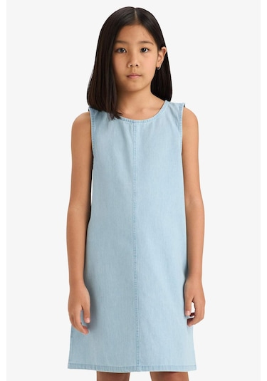 DeFacto Kız Çocuk Kolsuz Yazlık Jean Elbise E6491A825SMNM63