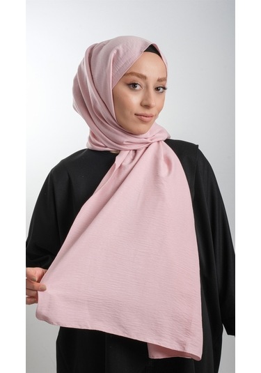 Hürrem Bone 202105_04 Pamuk Düz Klasik Caz Şal Pembe