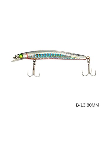 Maket Balık - Kurşun Arkası Rapala - 8cm 5gr - Sea Bose B-13