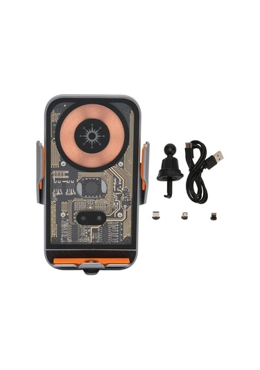 C11 Kablosuz 360 Derece Ayarlanabilir Indüksiyonlu 15w Hızlı Şarj Araç Ve Tutucu