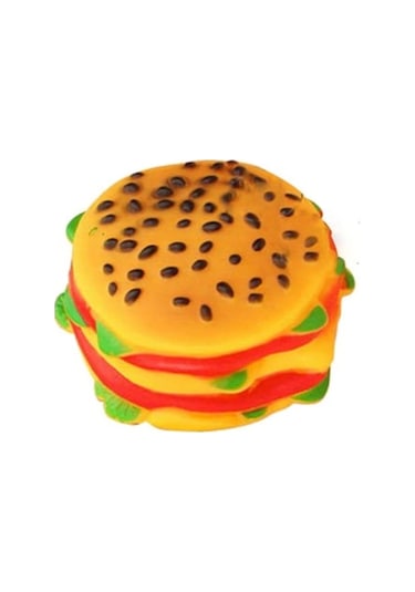 Öten Sesli Hamburger Isırma ve Diş Kaşıma için Köpek Oyuncağı