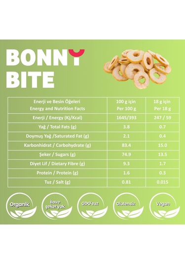 Organik Çıtır Elma & Kurutulmuş Kivi 6'lı Paketi Diğer