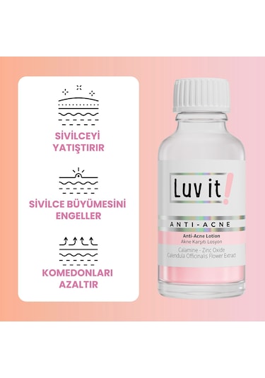 Luv İt Salisilik Asit İçeren Akne Karşıtı Losyon 30 ML