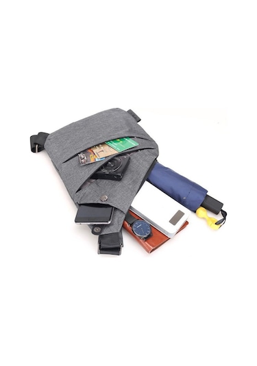 Hangfox Erkek Outdoor Spor Çanta: Anti-çalınma, Su Geçirmez, Hafif, Yolculuk Ve Koşu İçin Siyah Sol Göğüs Çantası Siyah