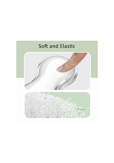 Soğuk Silikon Klavye Bilek Desteği Mouse Pad Bilek Yorgunluğunu Giderir, Spec: Küçük Şeffaf