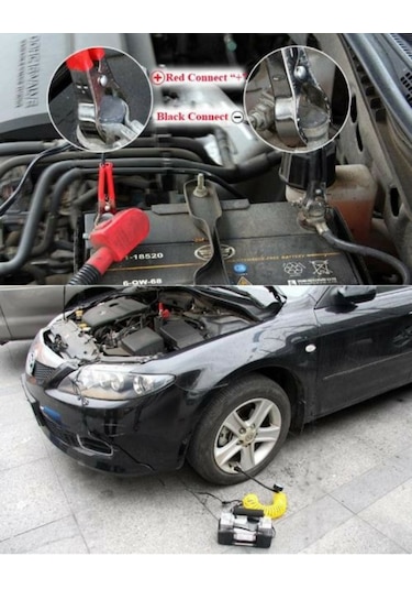 Çift Pistonlu Profesyonel Kompresör 12 Volt 150 Psi 10 Ba Çantalı