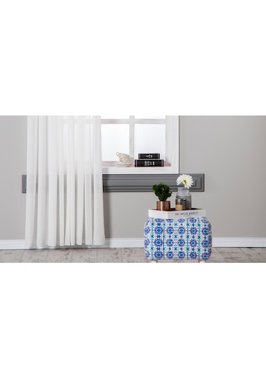 Massarelli Keten Folded Tül Ekru 1-2 Seyrek Pile