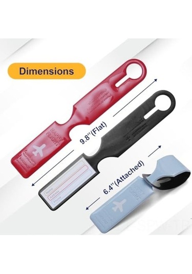 Besthome1 6 Adet Rehber Plastik Bagaj İsim Kartı Tanımlayıcıları Seyahat Çantası Etiketleri